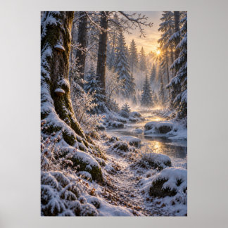 Poster Winter in the Fourfold Forest