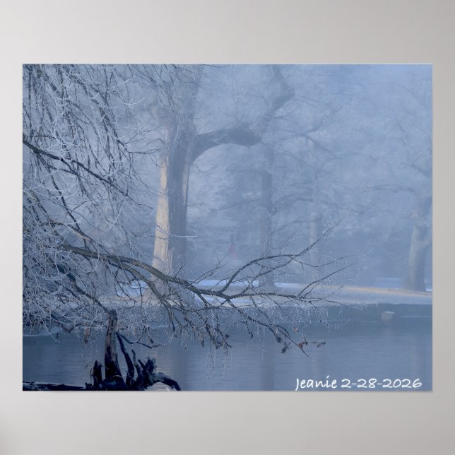 Poster Winter on the Delaware (Devant)