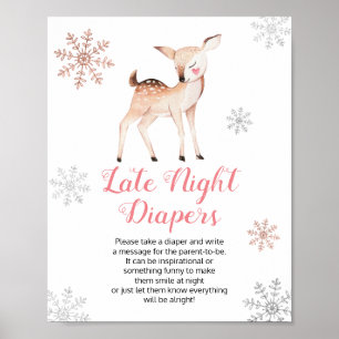 Poster Winter Onederland 1er Anniversaire Late Night Diap