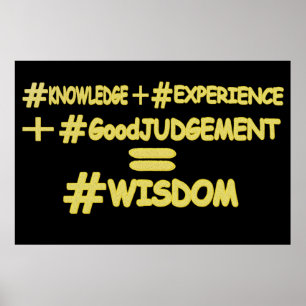 Poster "WISDOM EQUATION" Mignonne Expression Design. Comm
