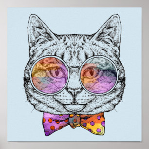 Poster Wise Kitty Kat