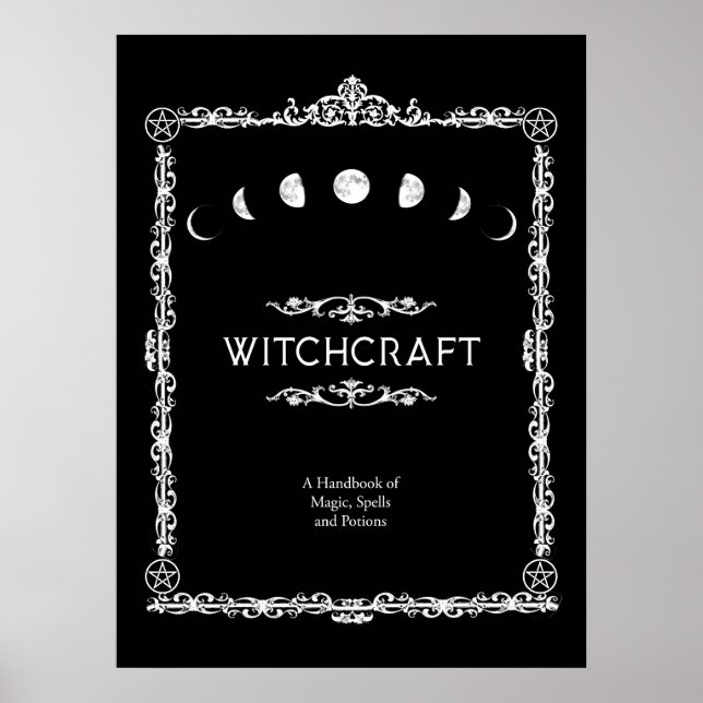 Poster Witchcraft A Handbook of Magic Spells and Potions (Devant)