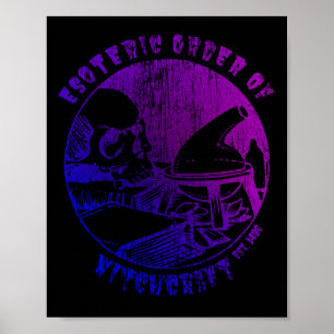 Poster Witchcraft Magie Ordre Occulte sorcière Alchimiste