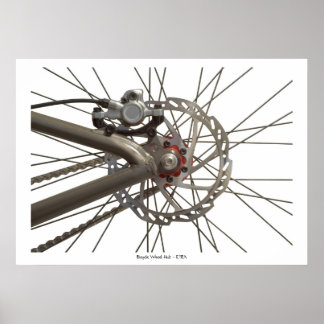 Poster with Bicycle Wheel Hub