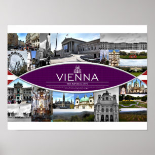 Poster with Scenes from Vienna