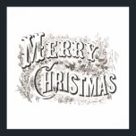 POSTER WITH VINTAGE "MERRY CHRISTMAS" TEXT<br><div class="desc">POSTER WITH VINTAGE "MERRY CHRISTMAS" TEXT</div>