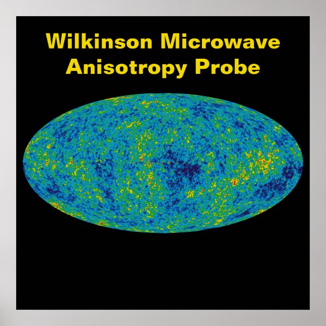 Poster WMAP Universe Wilkinson Microwave Anisotropie Prob (Devant)