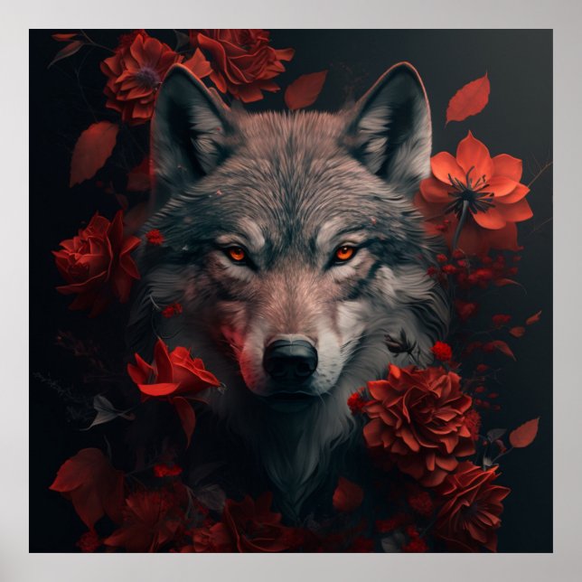 Poster Wolf (Vorne)
