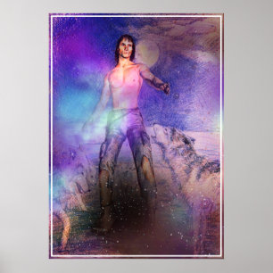 Poster Wolf-Charmer fantasy science fiction print