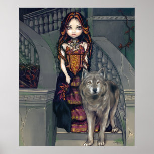 Poster Wolf Countess ART IMPRIMER loups gothique vampire