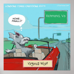 Poster Wolf De Virginia Funny Watch