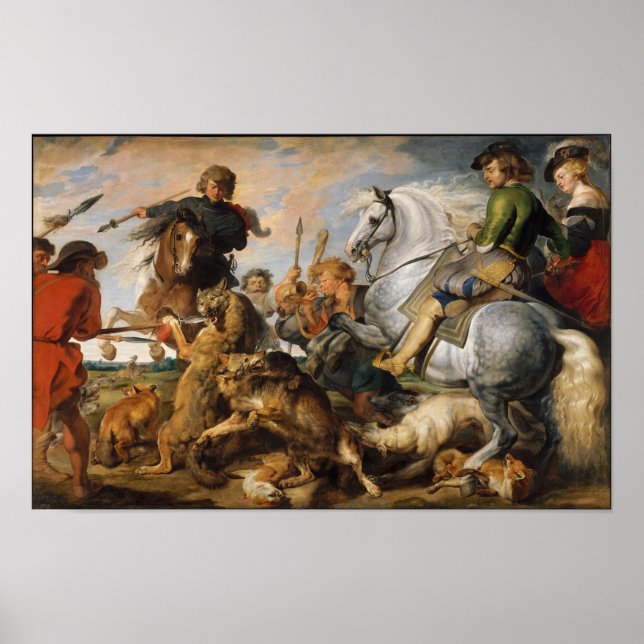Poster Wolf et Fox Hunt (Devant)