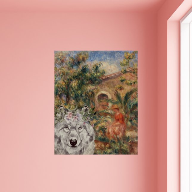 Poster Wolf et Renoir's Farmhouse Painting (Créateur téléchargé)