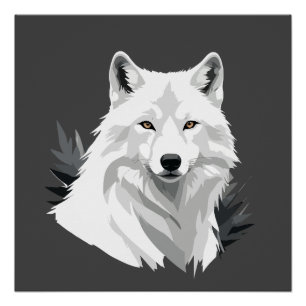 Poster Wolf Vector Graphisme Art Portrait Animal Spirit
