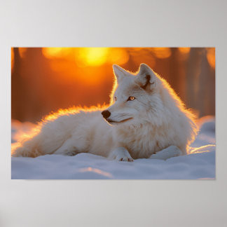 Poster Wolf Wild Animal Loving Portrait