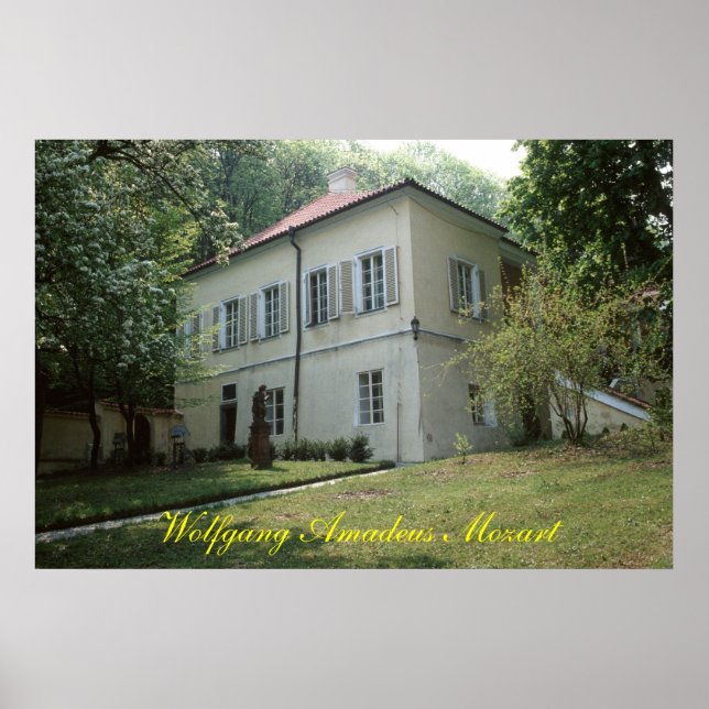 Poster Wolfgang Amadeus Mozart (Devant)