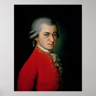 Poster Wolfgang Amadeus Mozart, 1818