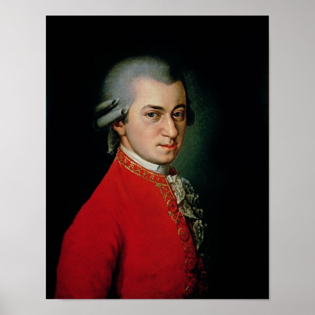 Poster Wolfgang Amadeus Mozart, 1818 (Devant)