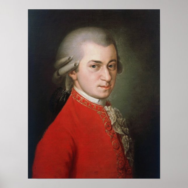 Poster Wolfgang Amadeus Mozart 1819 - Barbara Krafft (Devant)