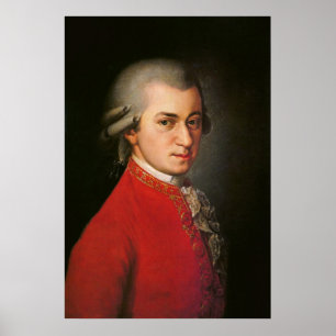 Poster Wolfgang Amadeus Mozart Portrait