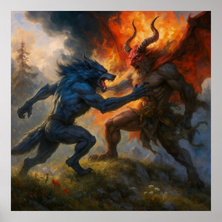 Poster Wolfman Meets Krampus