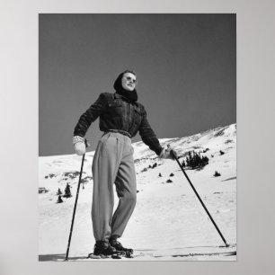 Poster Woman Skier