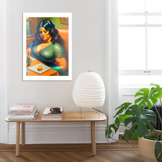 Poster Woman waiting B