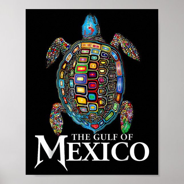 Poster Women Gulf Of Mexico Forever Mexican Souvenir Sea  (Devant)