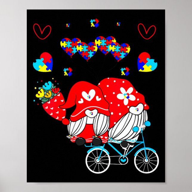 Poster Womens Accept Understand Love Autism Awareness Gno (Devant)