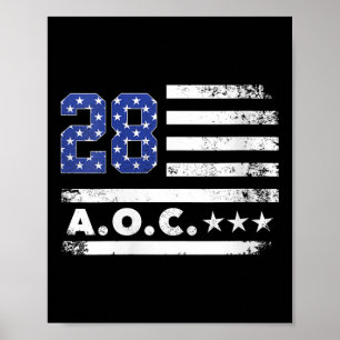 Poster Womens Aoc 2028 A.o.c. 2028 Pour Président America