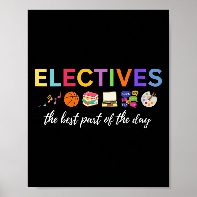 Poster Womens Electives The Part Of The Day V-neck  (Devant)