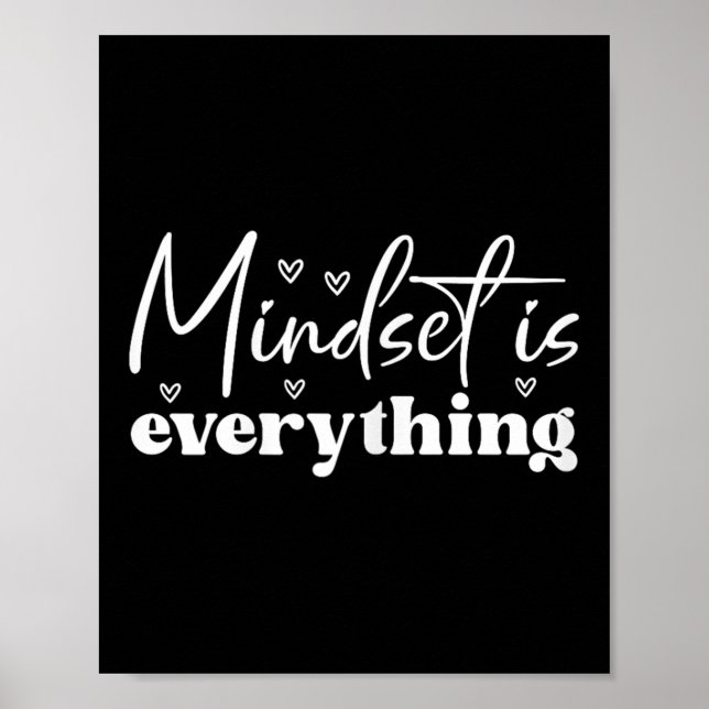 Poster Womens Everything Is Mindset Insrational Mind Moti (Devant)