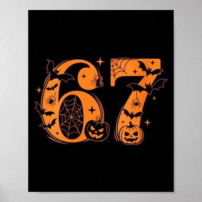 Poster Womens Fun Six Seven 6 7 Meme Design Couples Hallo (Devant)