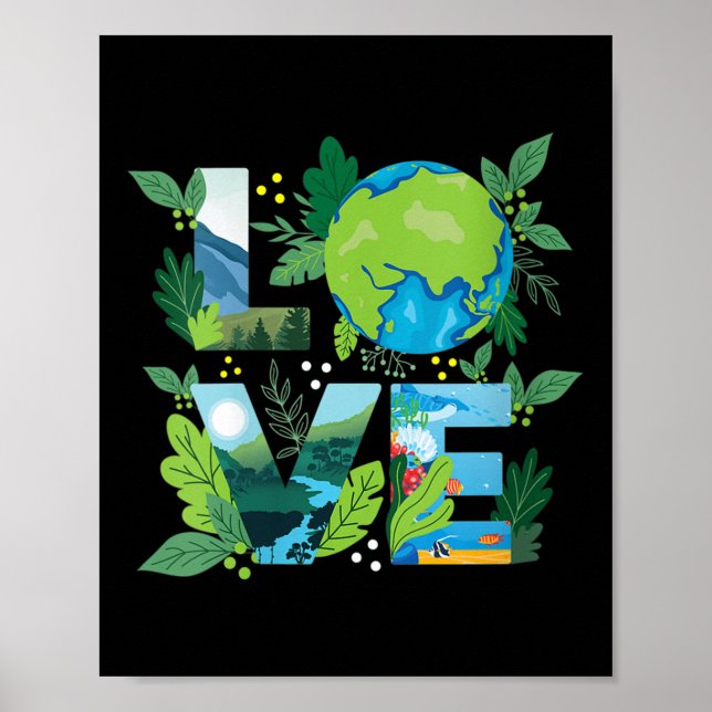 Poster Womens Love World - Protection De l'environnement (Devant)