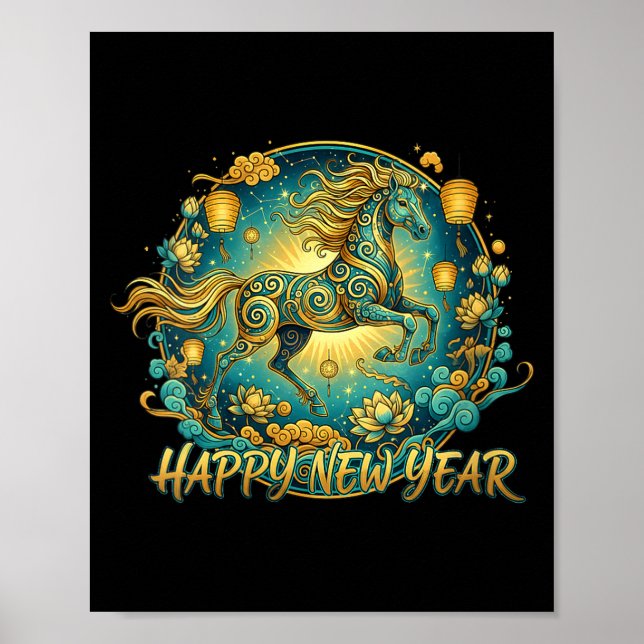 Poster Womens Lunar New Year Happy Chinese New Year Of Th (Devant)