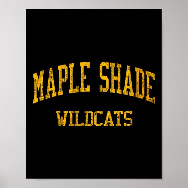Poster Womens Maple Shade High School Hs Maple Shade Nj V (Devant)