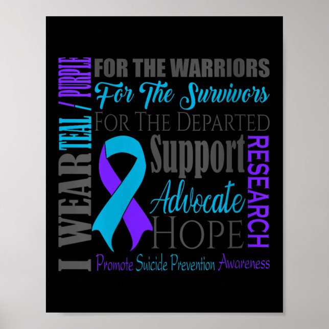 Poster Womens Suicide Prevention Awareness V-neck  (Devant)