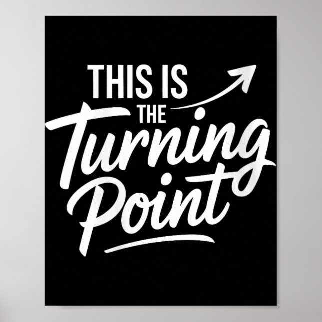 Poster Womens This Is The Turning Int New Chapter Motivat (Devant)