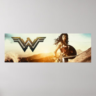 Poster Wonder Woman Au coucher Du Soleil