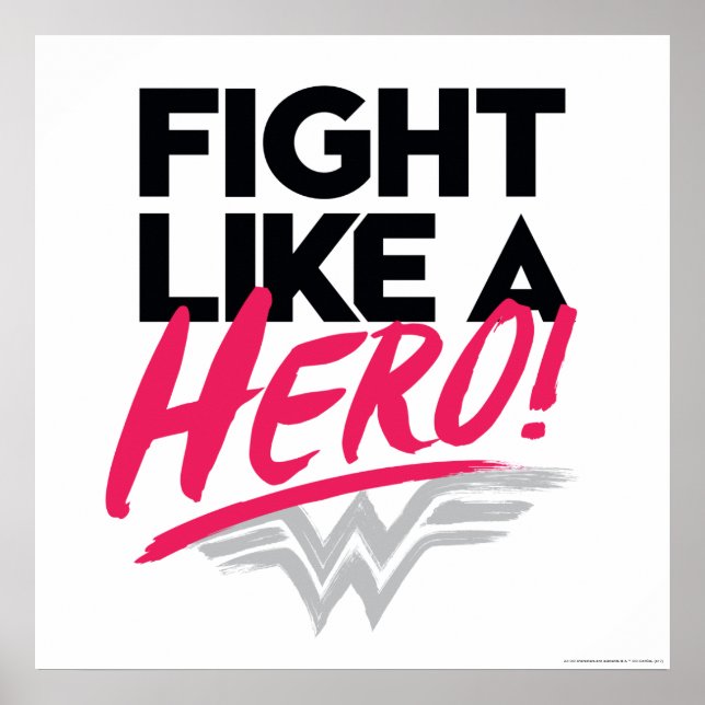Poster Wonder Woman - Combattre Comme Un Héros (Devant)