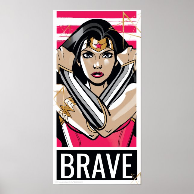 Poster Wonder Woman Defender - Modèle (Devant)
