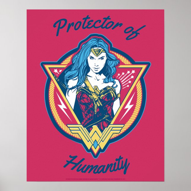 Poster Wonder Woman Tri-Color Graphic (Devant)