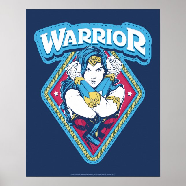 Poster Wonder Woman Warrior Graphic (Devant)