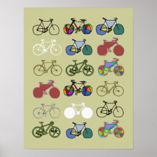 Poster wonderful biking inspired decor