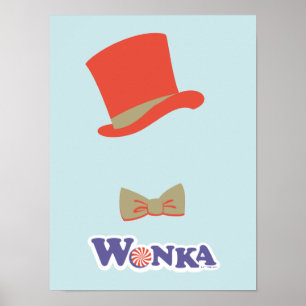 Poster Wonka Top Hat & Bow Tie