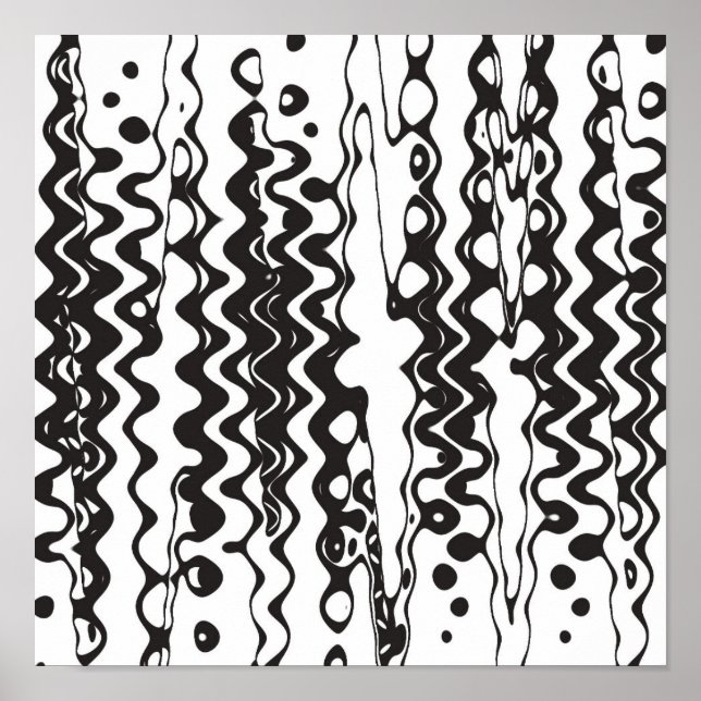 Poster Wonky B&W (Devant)