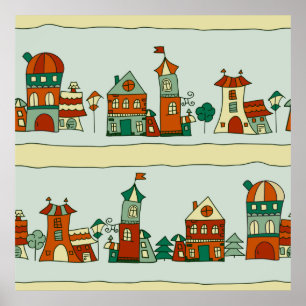 Poster Wonky Houses