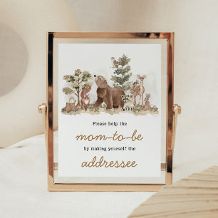Poster Woodland Animals Adventure Await Enveloppe Station
