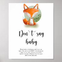 Woodland Fox - Ne dites pas bébé