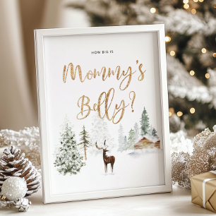 Poster Woodland quelle taille est le jeu du ventre de mam